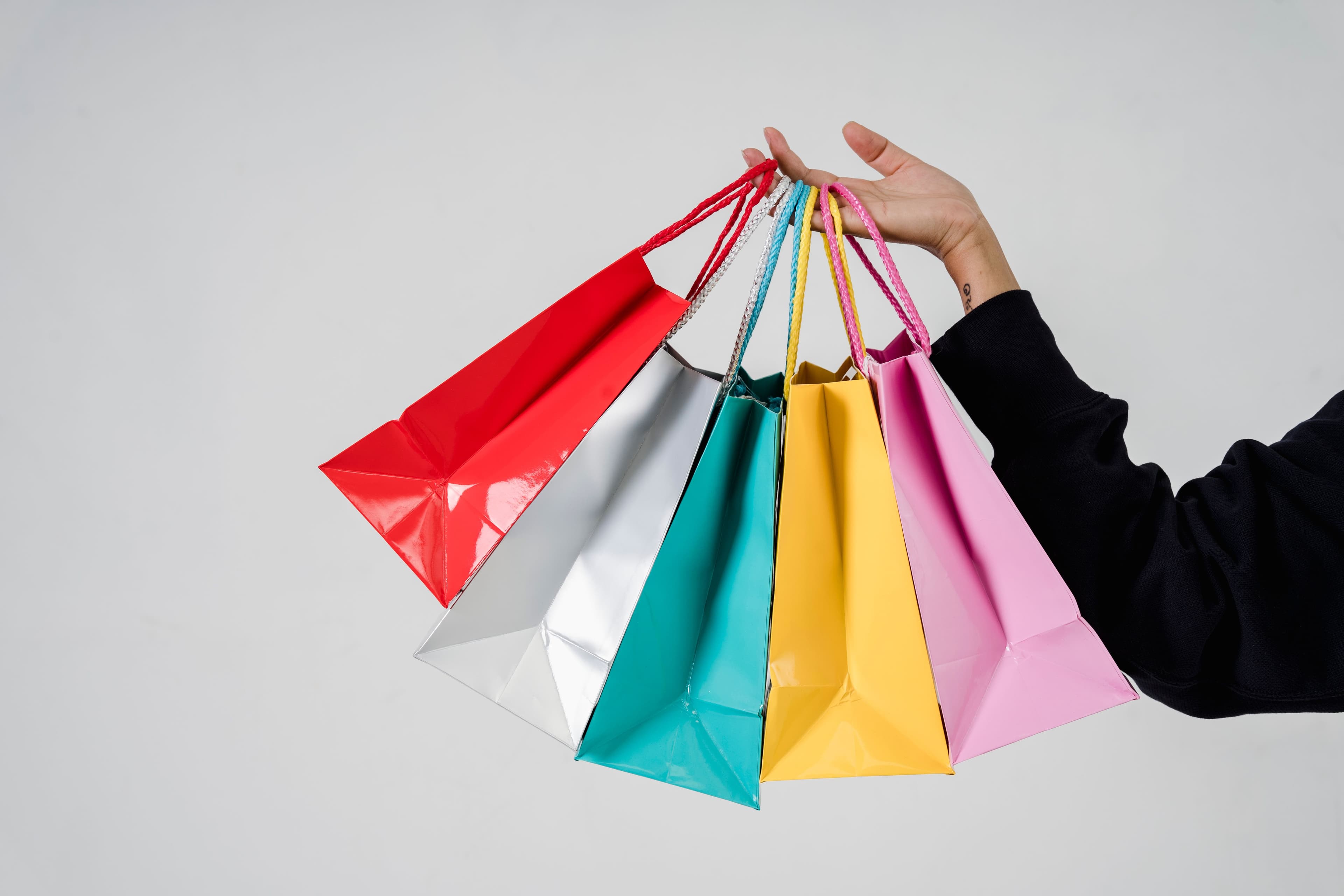 Sacs shopping colorés